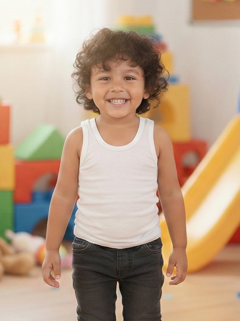 Boys Cool Kids Vest Round Neck