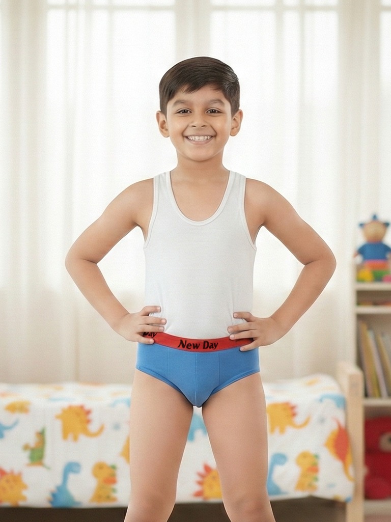 Boys Sunday Monday Plain Jetty Outer Elastic