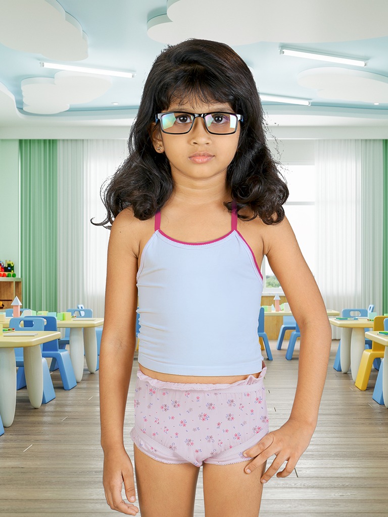 Girls Mickey Bloomer Jetty Print Outer Elastic