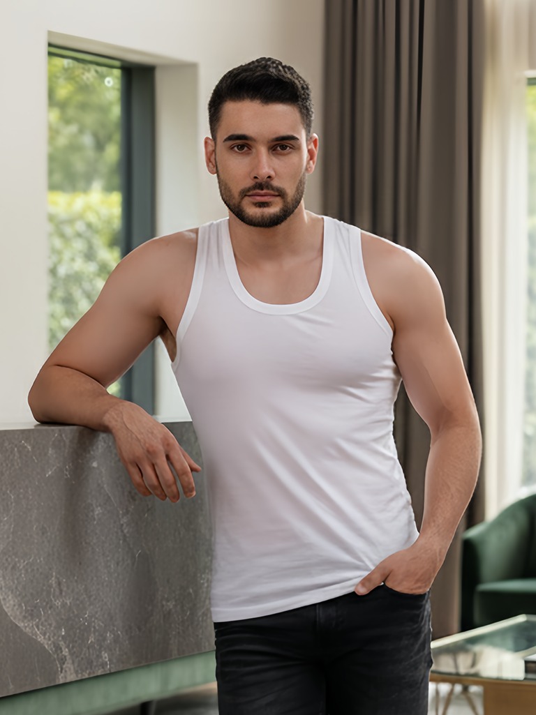 Platinum Mens Vest Round Neck